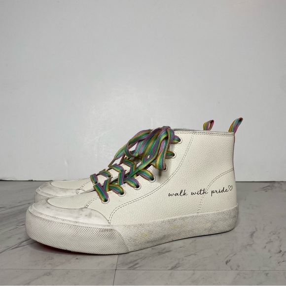 Dolce Vita Brycen Trevor Project High Top Sneaker 6 1/2 - Picture 15 of 15